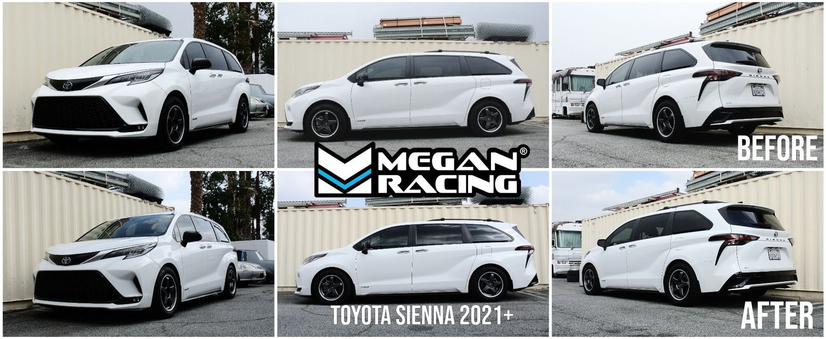 Toyota Sienna AWD Coilovers (2021-2022) Megan Racing Street Series - 32 Way Adjustable