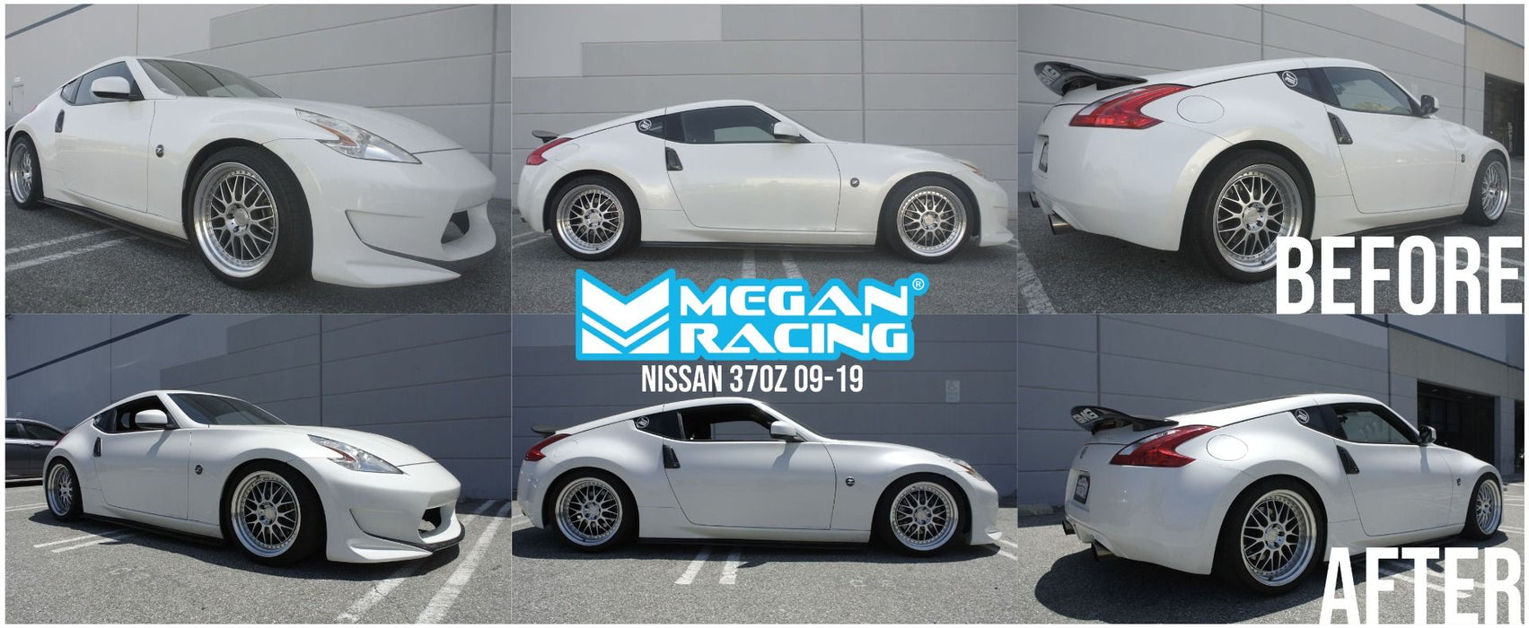 Nissan 370Z Coilovers (2009-2019) [True Rear] Megan Racing Track Series - 32 Way Adjustable