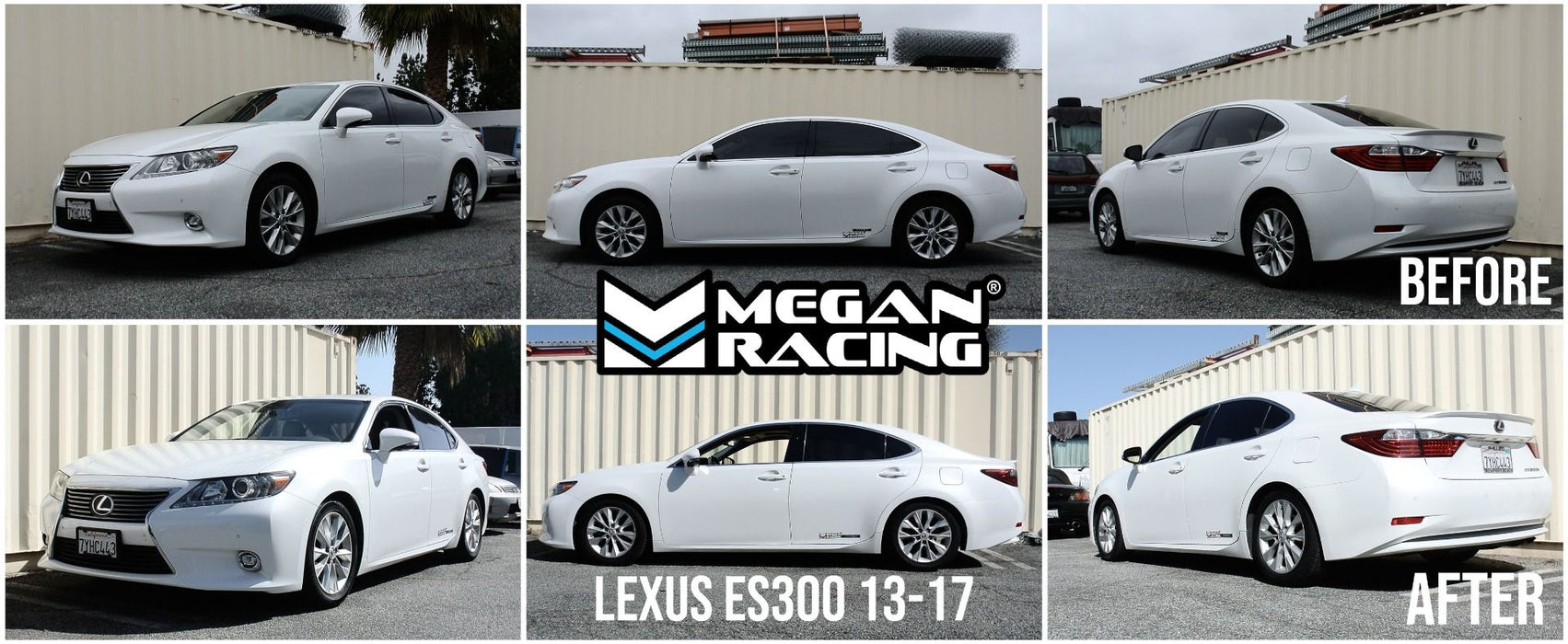 Lexus ES300 Coilovers (2013-2017) Megan Racing Street Series - 32 Way Adjustable w/ Front Camber Plates