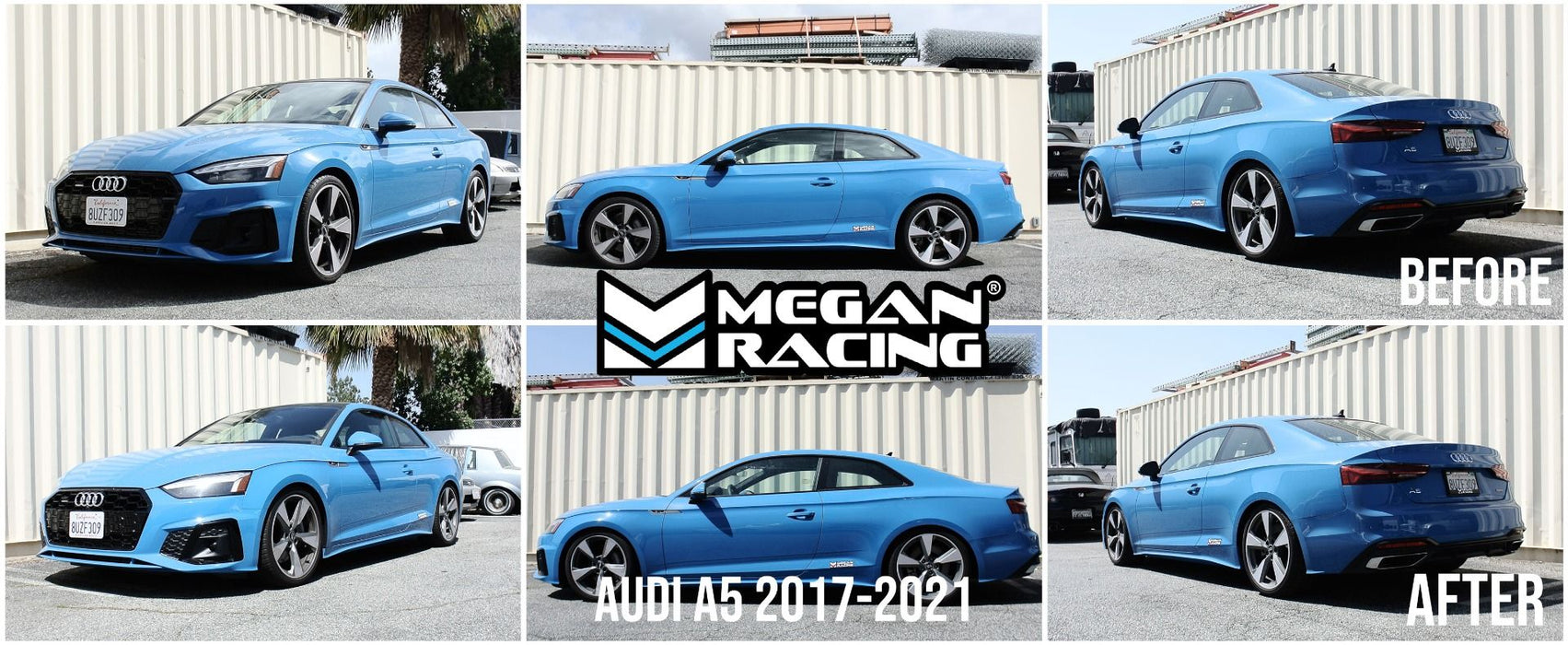 Audi A4/A5 Coilovers (2017-2021) Megan Racing Euro 1 Series - 30 Way Adjustable
