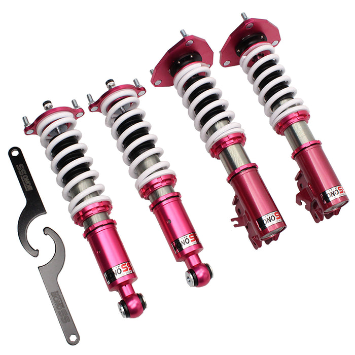 Mitsubishi Mirage FWD Coilovers (97-01) Godspeed MonoSS - 16 Way Adjustable w/ Front Camber Plates