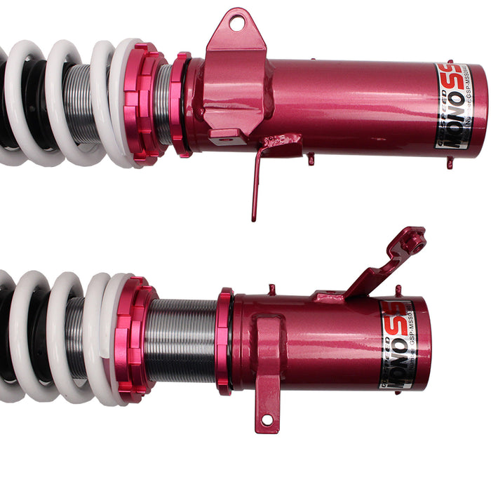 Toyota Corolla FWD Coilovers (88-92) [w/ Sealed Struts] Godspeed MonoSS - 16 Way Adjustable w/ Front Camber Plates