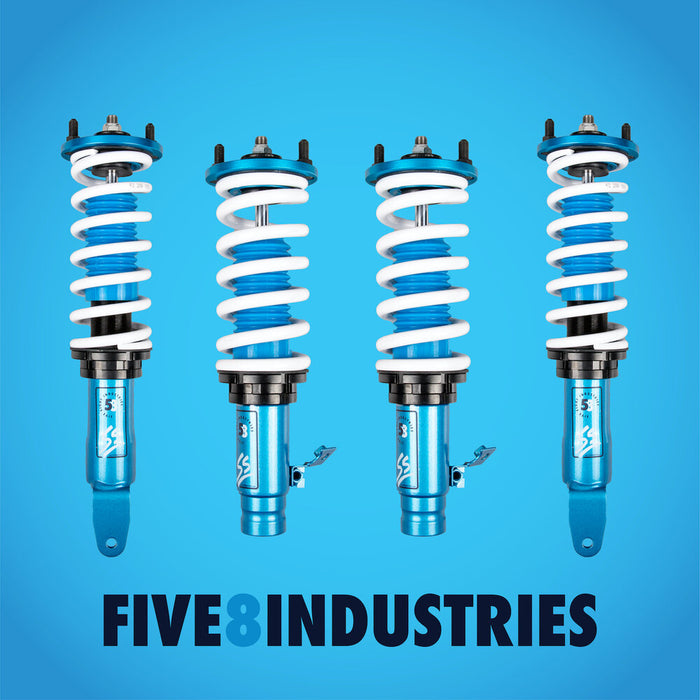 Honda Civic EF Coilovers (1988-1991) FIVE8 SS Sport Height Adjustable - Drag or None-Drag Specs