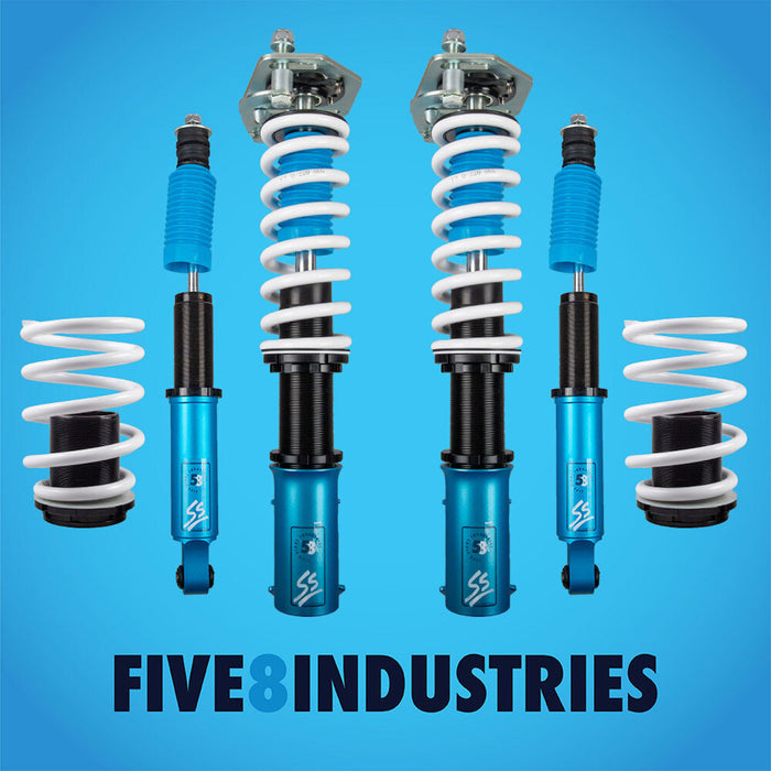 Ford Mustang Coilovers (79-93) Fox Body FIVE8 SS Sport Height Adjustable w/ Front Camber Plates