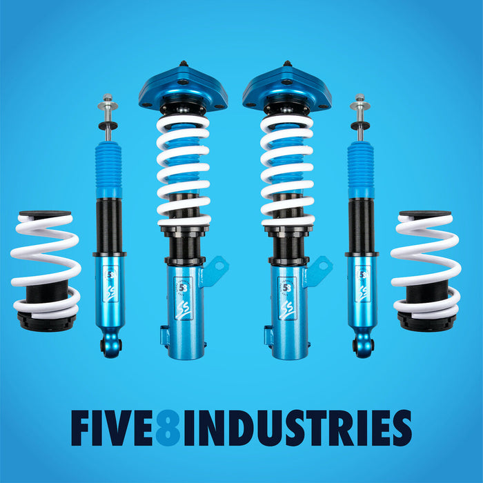 Hyundai Genesis Coupe Coilovers (08-15) FIVE8 SS Sport Height Adjustable w/ Front Camber Plates
