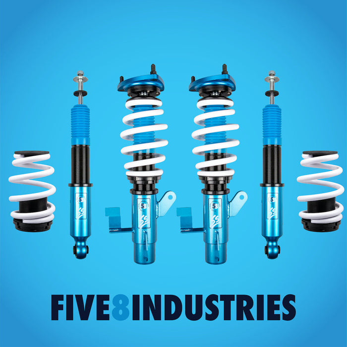 Mazda 3 Coilovers (10-13) FIVE8 SS Sport Height Adjustable w/ Front Camber Plates