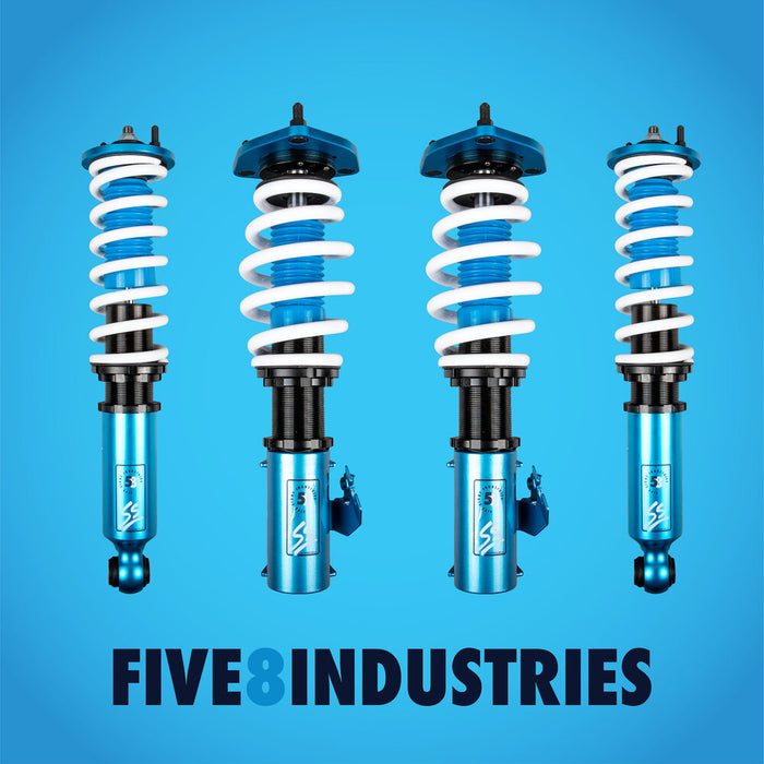 Nissan 240SX S13 Coilovers (89-94) FIVE8 SS Sport Height Adjustable w/ Front Camber Plates