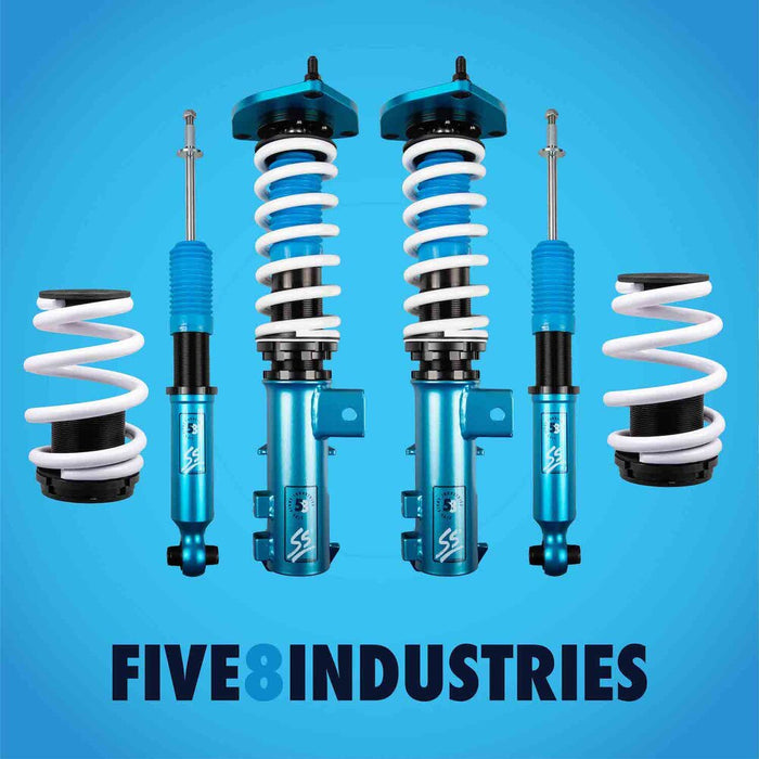 Hyundai Sonata Coilovers (15-19) FIVE8 SS Sport Height Adjustable w/ Front Camber Plates