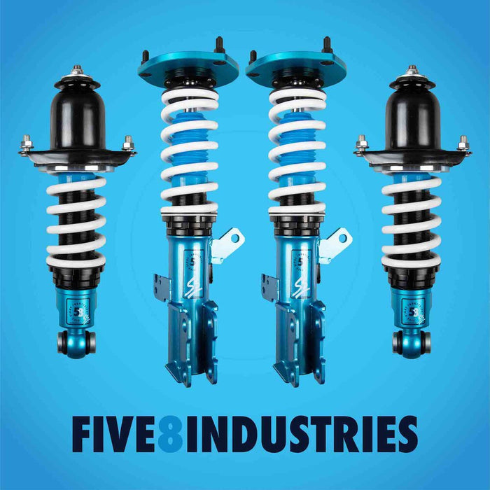 Scion tC Coilovers (2005-2010)  FIVE8 SS Sport Height Adjustable w/ Front Camber Plates