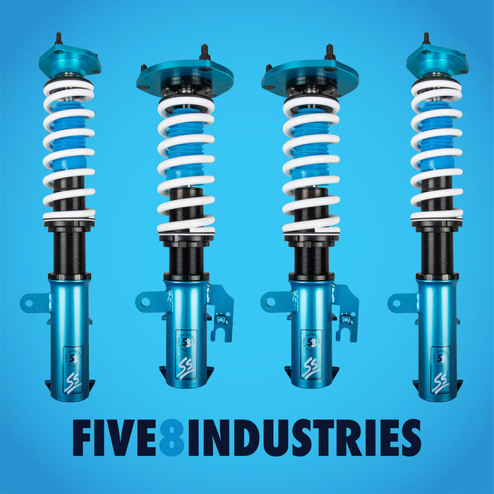 Toyota Camry None - SE / XSE Coilovers (11-17) FIVE8 SS Sport Height Adjustable w/ Front Camber Plates