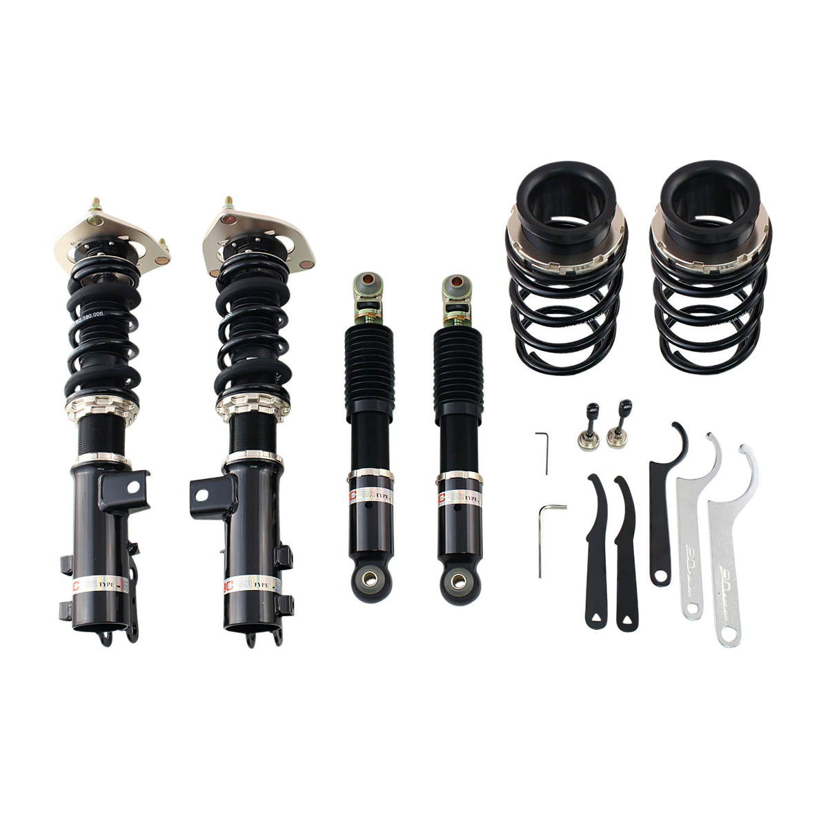 Hyundai Elantra Coilovers (11-16) BC Racing BR Series w/ Front Camber ...