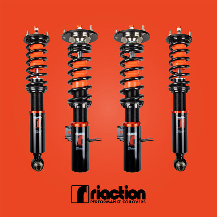 BMW 5 Series E34 Non-M Coilovers (87-95) [Weld On] Riaction GT-1 32 Way Adjustable w/ Front Camber Plates