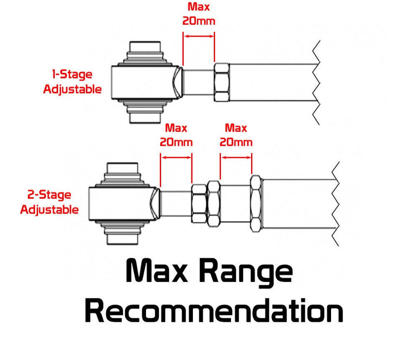 Nissan Maxima Adjustable Rear Toe Trailing Arms (04-08) Godspeed  - Pair
