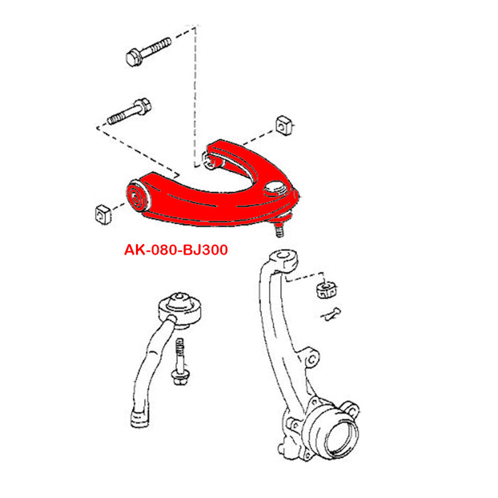 Lexus GS300 / GS400 / GS430 Camber Kit (06-11) Godspeed Front Upper Rear Arms w/ Ball Joints - Pair