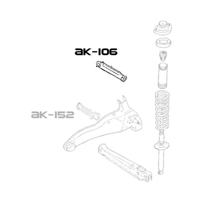 Mitsubishi Outlander Sport Camber Kit (11-17) Godspeed Rear Arms w/ Spherical Bearings- Pair