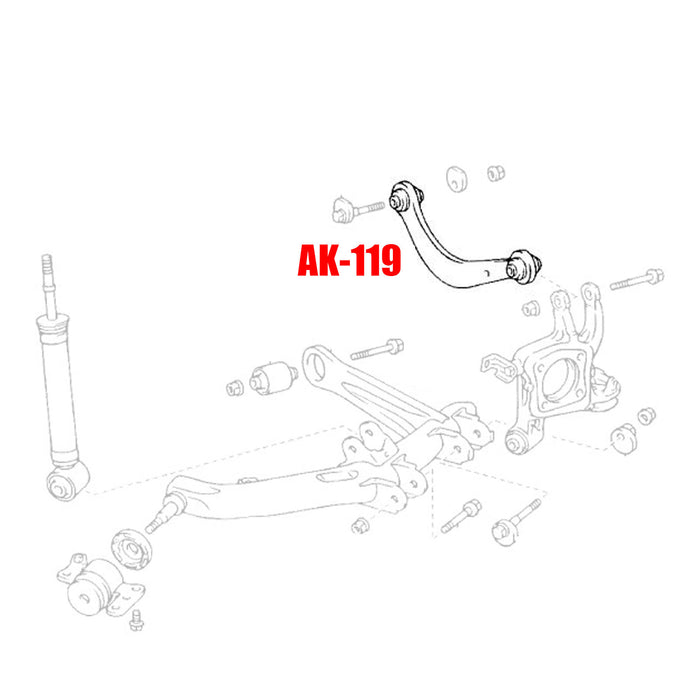 Toyota Celica Camber Kit (00-06) Godspeed Rear Arms w/ Spherical Bearings - Pair
