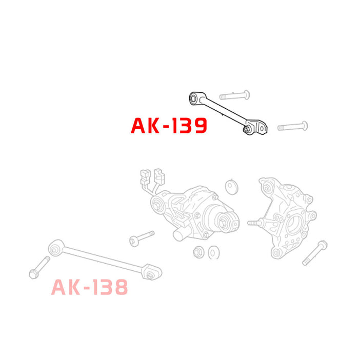 Acura TLX Rear Camber Arms (09-14) Godspeed w/ Spherical Bearings - Pair
