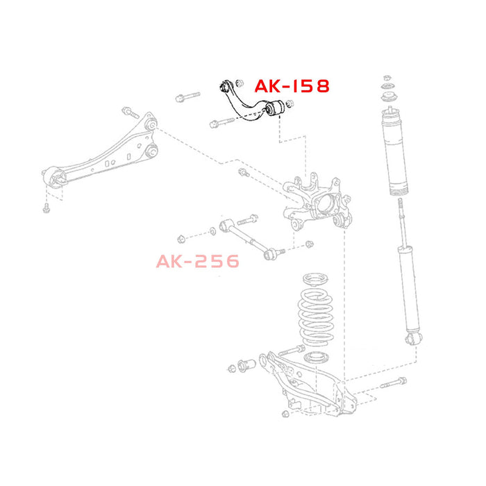 Toyota Corolla iM Control Arms (17-18) Godspeed Rear Upper Arms w/ Spherical Bearings - Pair