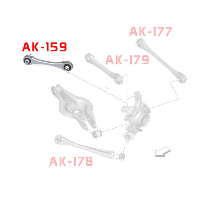 BMW 3 Series F30/F31/F34 Camber Kit (12-17) Godspeed Rear Forward Arms w/ Spherical Bearings - Pair