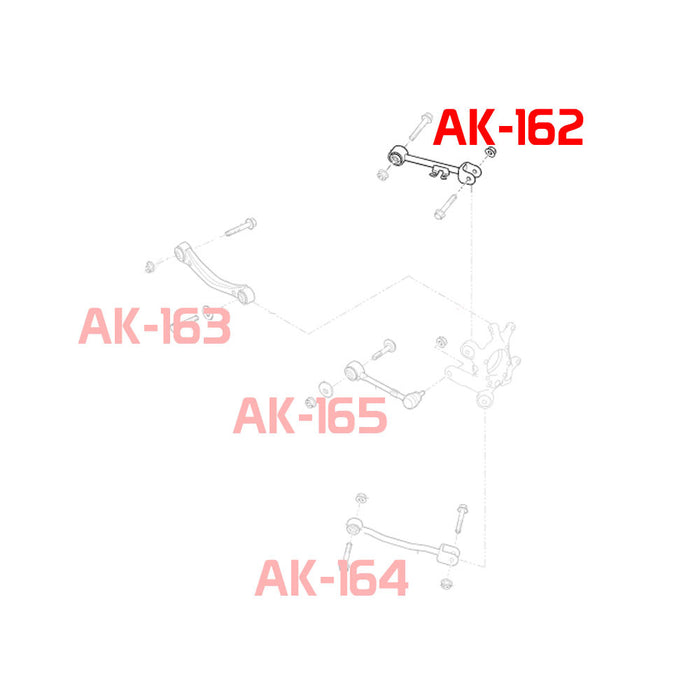 Hyundai Genesis Coupe BK Camber Kit (09-16) Godspeed Rear Upper Arms w/ Spherical Bearings - Pair