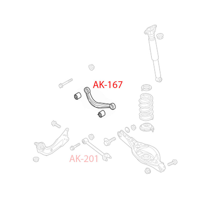 Mazda6 Toe Arms (14-20) Godspeed Rear w/ Spherical Bearings - Pair
