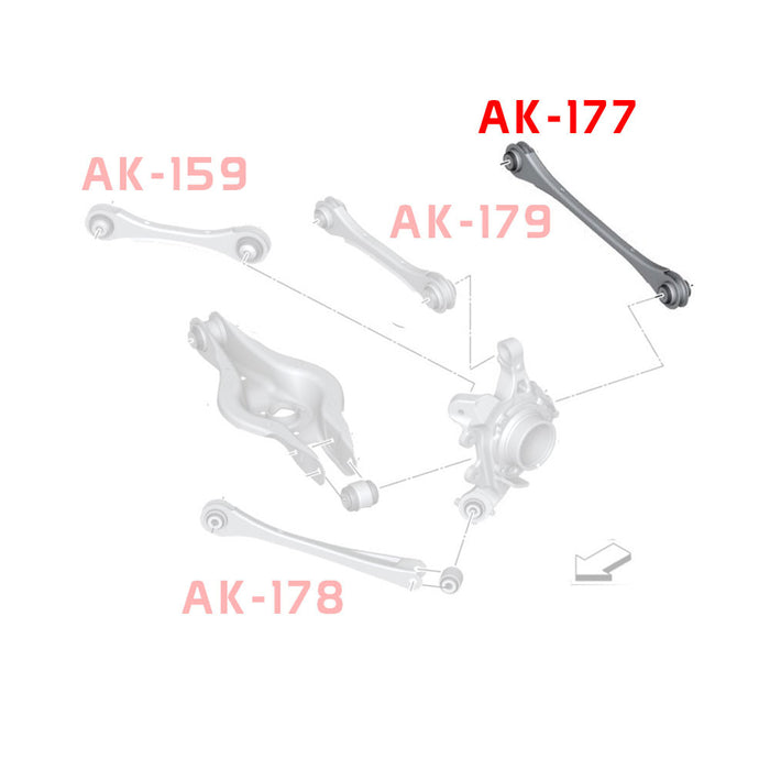 BMW 3 Series F30/F31/F34 RWD/AWD Camber Kit (12-19) Godspeed Rear Arms w/ Spherical Bearings - Pair
