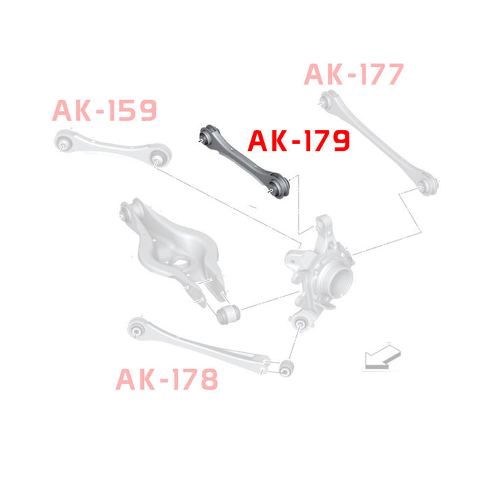 BMW 3 Series F30/F31/F34 Camber Kit (12-17) Godspeed Rear Upper Arms w/ Spherical Bearings - Pair