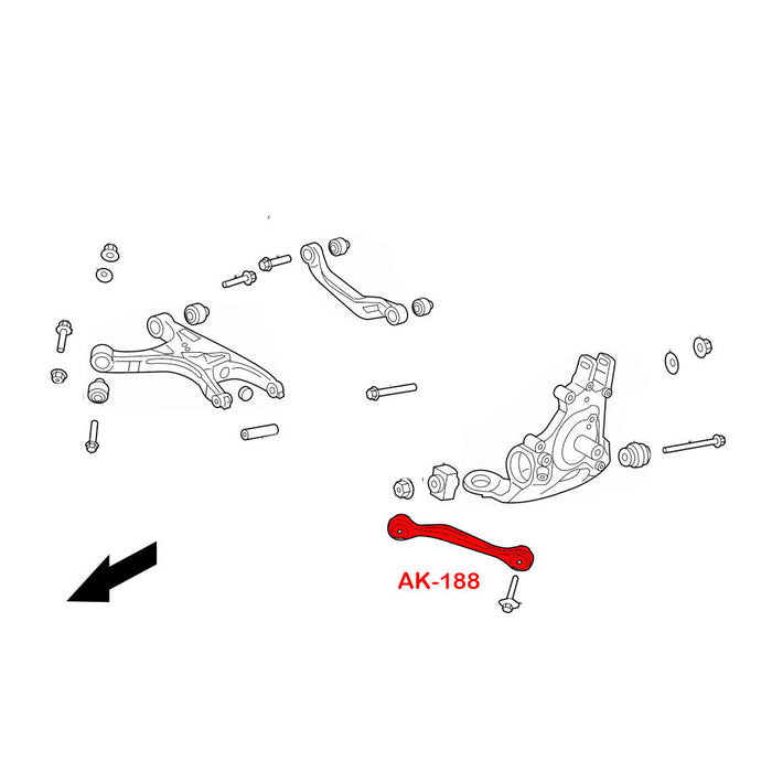Audi RS5 Toe Arms (09-17) Godspeed Rear w/ Spherical Bearings - Pair