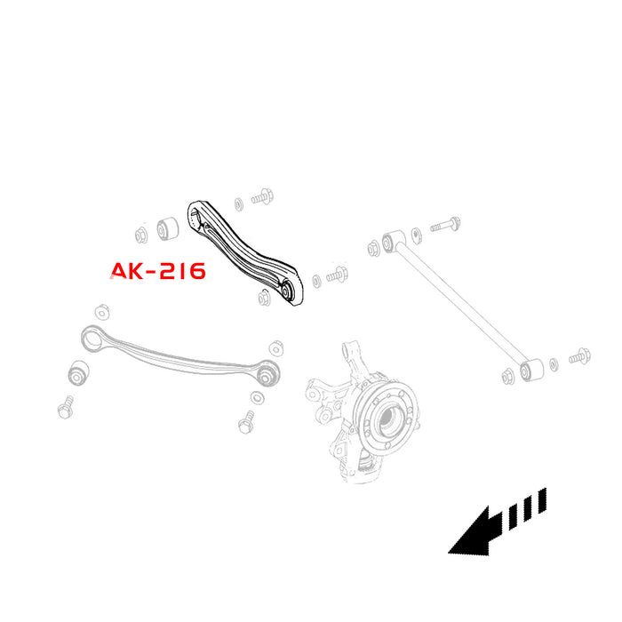 Mercedes GLE-Class W166 Camber Kit (16-20) Godspeed Rear Upper Arms w/ Spherical Bearings - Pair