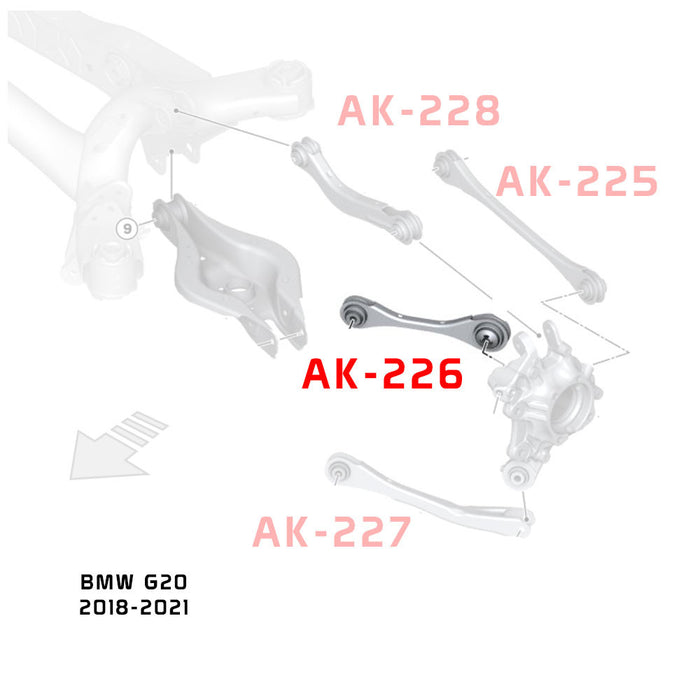 BMW 3 Series G20 Camber Kit (19-22) Godspeed Rear Upper Front Arms - Pair