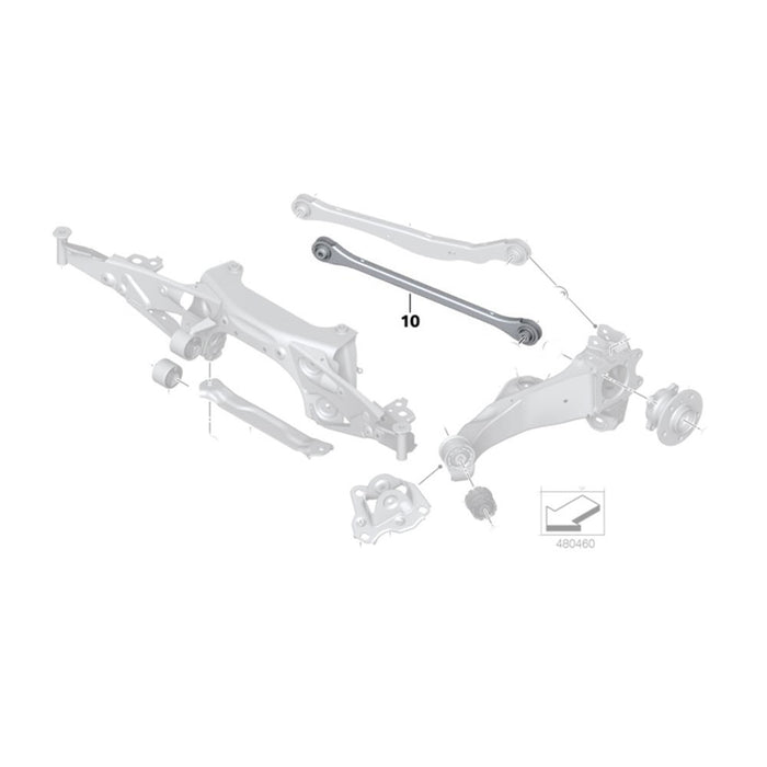 BMW 228i xDrive Gran Coupe F44 Camber Kit (20-21) Godspeed Rear Arms w/ Spherical Bearings - Pair