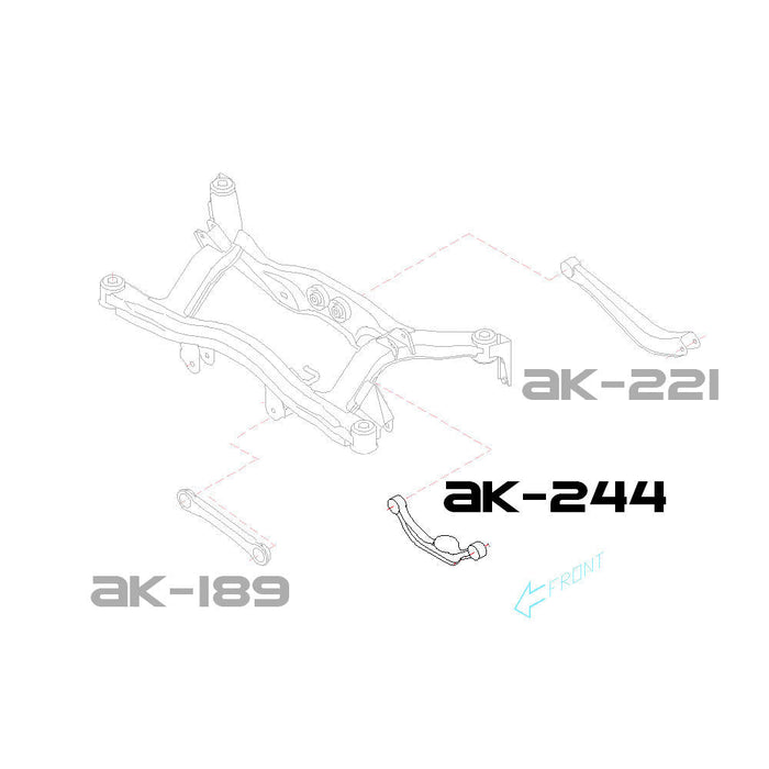 Subaru Outback Camber Kit (00-03) Godspeed Rear Arms w/ Spherical Bearings - Pair