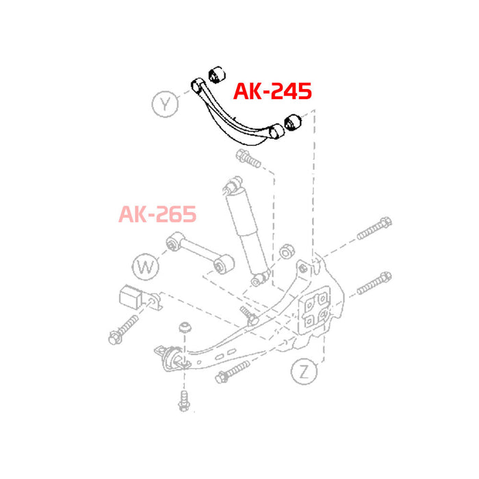 Mazda6 Camber Kit (03-08) Godspeed Rear Arms w/ Spherical Bearings - Pair