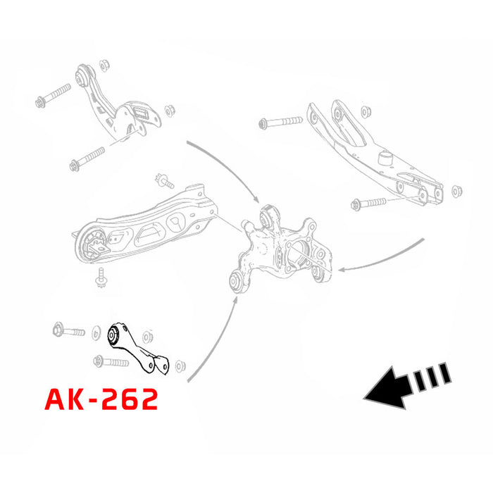 Infiniti QX30 Toe Arms (16-19) Godspeed Rear w/ Spherical Bearings - Pair