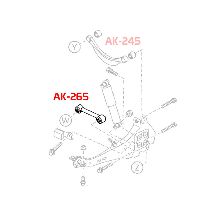 Mazda6 FWD Toe Arms (03-08) Godspeed Rear w/ Spherical Bearings - Pair