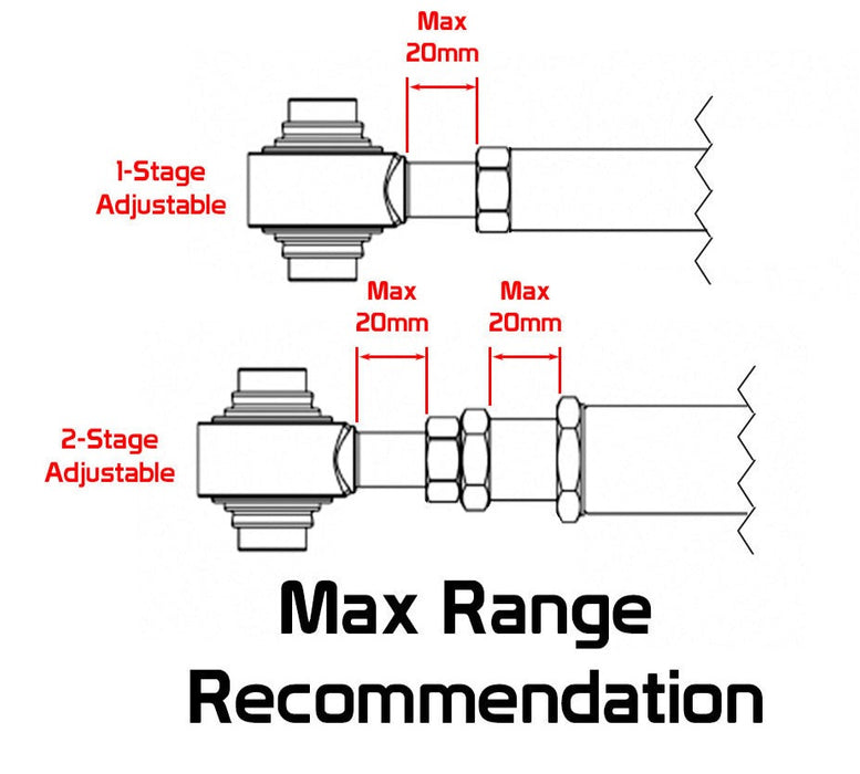 Lexus NX AZ10 Control Arms (15-21) Godspeed Rear Upper Arms w/ Spherical Bearings- Pair