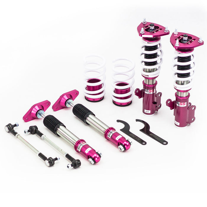 Hyundai Genesis Coupe BK Coilovers (11-16) Godspeed MonoSS - 16 Way Adjustable w/ Front Camber Plates