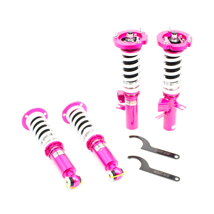BMW 5 Series RWD E28 Coilovers (82-88) [58mm Outer Strut Diameter] Godspeed MonoSS - 16 Way Adjustable w/ Front Camber Plates